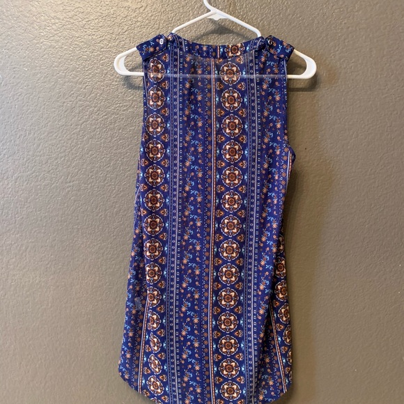 Blue Patterned Top - Picture 2 of 2